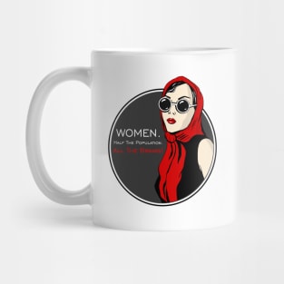 Women Half The Population All The Brains Mug